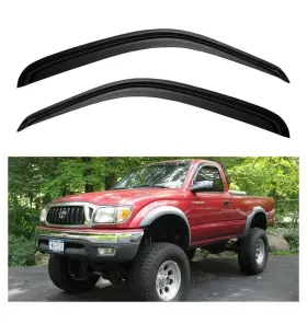 Yd-098-p Toyota Window Rain Guards For 1995-2004 Tacoma Regular Cab