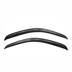 Trailfx 880268023528 Smoke Acrylic 2pc Outside Channel Side Window Deflector For 1994-2002 Dodge Ram