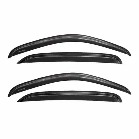 Trailfx 880268045360 4pc Outside Channel Side Window Deflector For 2014-19 Silverado/sierra Crew Cab
