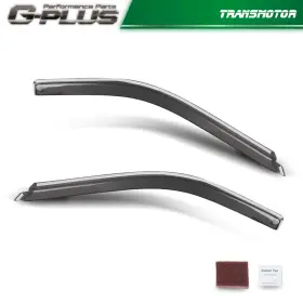 Tra999114 Transmotor2013 Fit For 2009-2018 Ram 1500 Standard Cab Window Vent Visor Rain Guard Deflectors