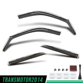 Transmotor2014 Tra425398 Window Visors Vent Rain Guards Fit For 2019-2026 Dodge Ram 2500 3500 Crew Cab