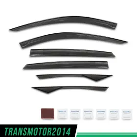 Tra745559 Transmotor2014 Window Visor Vent Rain Guards Deflectors Fit For 2018-2022 Honda Accord 6 Pieces