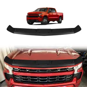 3a-hdp-sil Triplealiners Hood Deflector Protector 2019-2026 Silverado 1500 Black