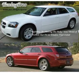 Dm0508 Tuning Pros Dodge Magnum 2005-2008 4 Door Windows Visor Sun/wind/rain Guard 4pcs