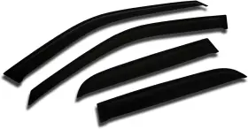 Wv2m-109 Tuningpros 4x Car Window Rain Guard In-channel Visors For 06-10 Dodge Charger Dark Smoke