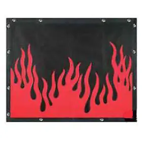 2006p-flames Uat Flames Bug Screen - Peterbilt 377 378 379 Extended Hood