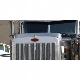 United Pacific 710270290000 29000 Hood Deflector Bug Stainless Peterbilt 379 Long H