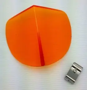 C5018a United Pacific Vintage Style Amber Hood Bi-flector Windshield Reflector