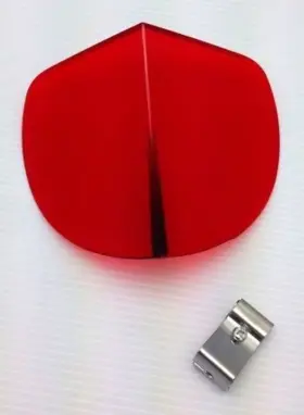 C5018r United Pacific Vintage Style Red Hood Bi-flector Windshield Reflector