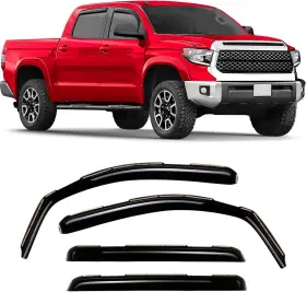 220-083 V-g Rain Guards Vent Visors For Toyota Tundra 2007-2021 Crewmax Window Deflectors
