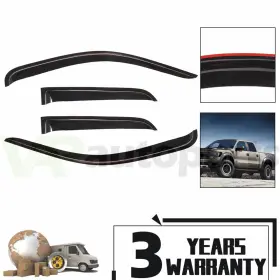 Ig83554233g Vap-autoparts Window Visors Guard And Bugflector For 2009-2014 Ford F-150 Extended Cab 4-door