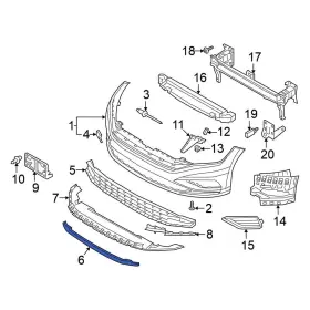 17a807651 Volkswagen Oe For Jetta 2019-2021 Front Stone Deflector