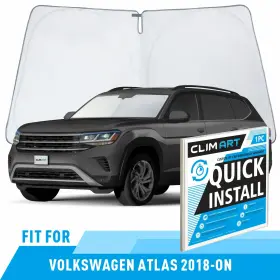 Ws3023 Volkswagen Front Auto Windshield Cover Car Sun Shade For 18-25 Atlas