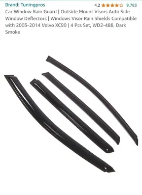 Wd2-488 Volvo 2003-2014 Xc90 Window Visors