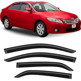 100308 Voron Glass Tape-on Rain Guards For Toyota Camry 2007-2011 Window Deflectors