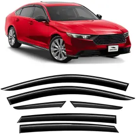 100801 Voron Glass Tape-on Extra Durable Rain Guards For Honda Accord 2023-2025 Window Deflecto