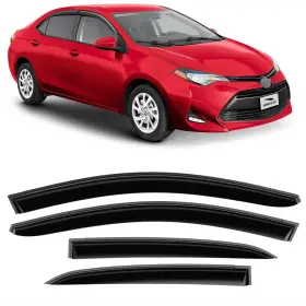 120054 Voron Glass Tape-on Extra Durable Rain Guards For Toyota Corolla 2014-2019 Se
