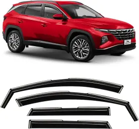200168 Voron Glass Rain Guards Vent Visors Shade For 2022-2025 Hyundai Tucson
