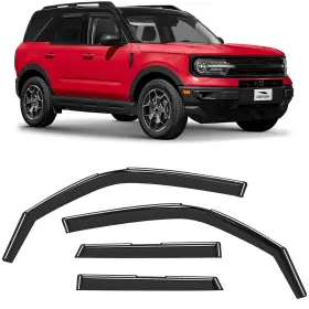 200488 Voron Glass In-channel Extra Durable Rain Guards For Ford Bronco Sport 2021-2025 Window 200488 Voron Glass In-channel Extra Durable Rain Guards For Ford Bronco Sport 2021-2025 Window