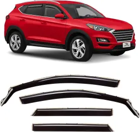 200730 Voron Glass In-channel Extra Durable Rain Guards For Hyundai Tucson 2016-2021 W
