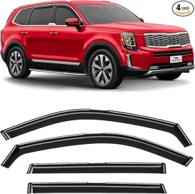 200733 Voron Glass Car Window Visor Set For 2020-2025 Kia Telluride