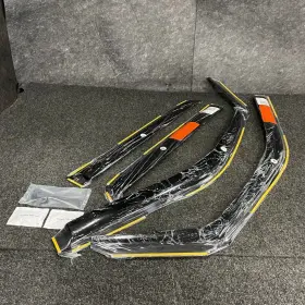 220018 Voron Glass Flexible Side Window Deflectors For Ford F150 2015-2020 Supercrew