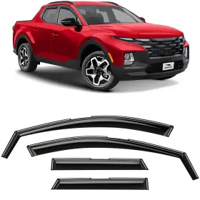 Gw0330 Voron Glass In-channel Rain Guards For Hyundai Santa Cruz 22-25 4pc Vent Visor