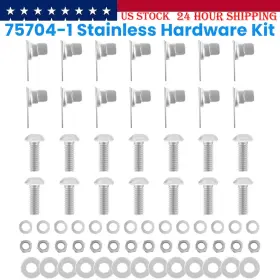 Vsqp1706 Vsshop For 1986-2007 Peterbilt Bug Screen And Winterfront Mounting Hardware Kit 75704-1