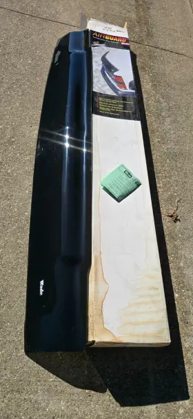 36764 Wade Airguard 87-91 Ford F150 F250 Smoked Oversized Bug Hood Guard Shield Vtg