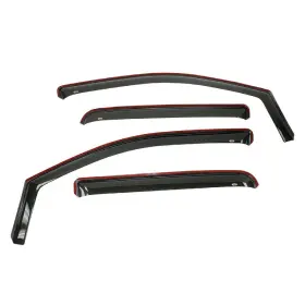 Wade-72-88415 Wade 72-88415 In-channel Wind Deflectors Smokey Black For 07-21 Toyota Tundra