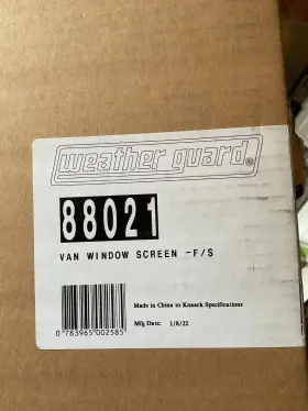88021 Weather Guard Model Steel Window Screen Side Door Full Ford E-series