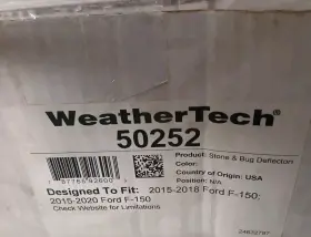 50252 Weathertech Stone And Bug Deflector Hood Shield For 2015-2020 - Ford F-150