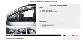 801009im Weathertech Side Window Deflectors -