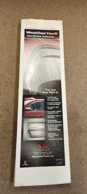 80184 Weathertech Custom Fit Side Window Deflectors Ventvisors Nos