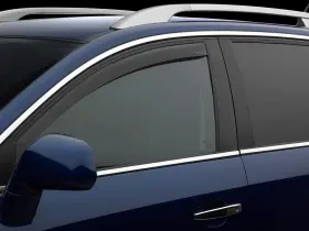 80881 Weathertech Custom Side Window Deflectors Jeep Renegade Front Pair - Dark Tint