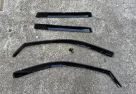 82562 Weathertech Side Window Deflectors For Jeep Grand Cherokee Dark Tint Rain Guards