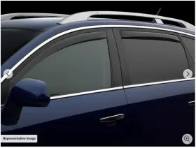 82568 Weathertech Side Window Deflectors For 2011-2017 Bmw X3 Dark Tint Used 4