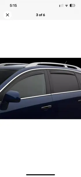 82717 Weathertech Side Window Deflectors For Ford Escape 2013-2019 Dark Tint