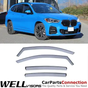 3-351bm004 Wellvisors In-channel Window Visors 4pcs For Bmw X1 Sdrive28i F48 2016-2022