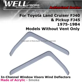 Wellvisors 3-351ty011 For Toyota Land Cruiser Fj40 75-84 Window Visors In-channel Deflector