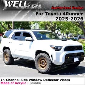 3-351ty024 Wellvisors For Toyota 4runner 2025-2026 Window Visors In-channel Deflectors