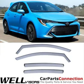 3-351ty025 Wellvisors In-channel Window Visors 4pcs For Toyota Corolla Hatchback 2019-2026