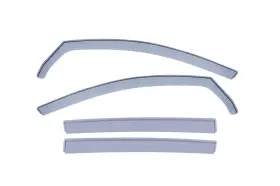 3-847bm011 Wellvisors Front And Rear Tape-on Window Deflectors With Chrome Trim For Bmw