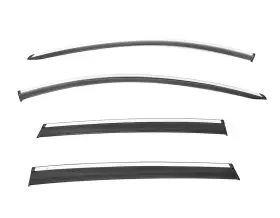 3-847lc008 Wellvisors Window Visors Deflectors For 2024-2025 Lincoln Nautilus Chrome Trim