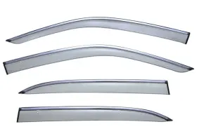 3-847lx017 Wellvisors Well Visors Window Deflectors For Lexus Ls430 01-06 With Chrome Trim