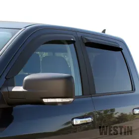 72-35901 Westin In-channel Matte Black Front And Rear Window Deflectors