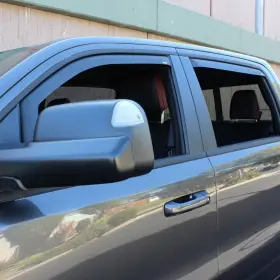 72-35907 Westin For Ram 1500 19-24 In-channel Matte Black Front And Rear Window Deflectors