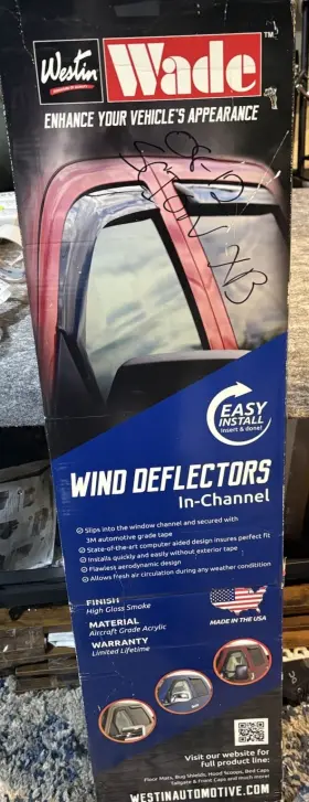 72-51496 Westin Wade Smoke Tint Slim Wind Deflector - 4 Piece For Jeep Wrangler 07-16
