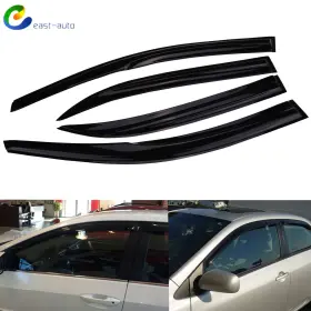 Ea380926su Wflnhb Smoke Window Visors For Toyota Corolla 2009-2013 4pcs Rain Guard Shade Deflector