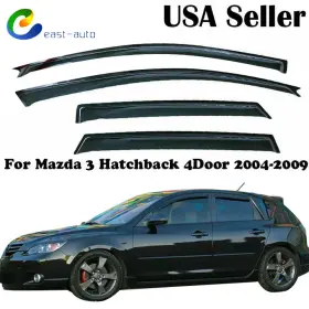 Ea726616su Wflnhb Fit For Mazda Hatchback 2004-2009 Tape On Window Visor Deflector Rain Guards Ea726616su Wflnhb Fit For Mazda Hatchback 2004-2009 Tape On Window Visor Deflector Rain Guards